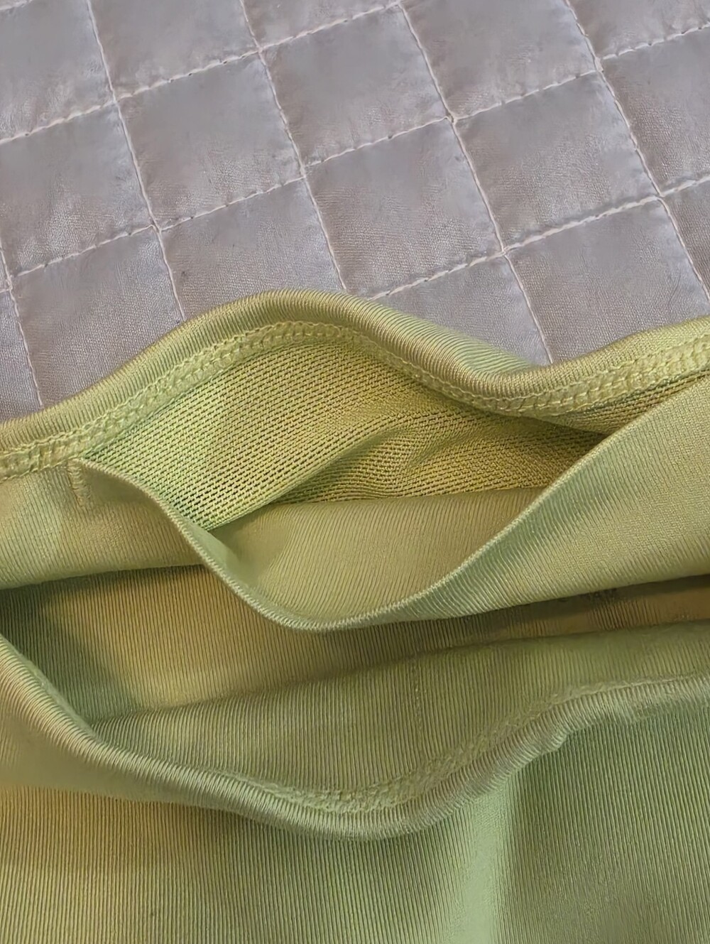 Nike Dri-fit Neon Yellow Leggings, Womens XL Activewear Stretch - Picture 7 of 7
